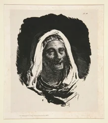 cabeza de anciana