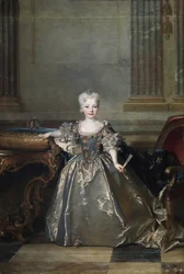 Retrato de la infanta Mariana Victoria de Borbón (1718-1781) prometida a Luis XV en 1722