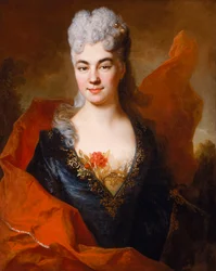 Retrato de Brigitte Ansart, c.1704 (óleo sobre lienzo)