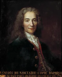 Retrato de François Marie Arouet dit Voltaire (1694 - 1778)