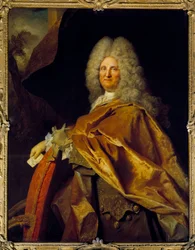 Retrato de hombre (Jacques de Laage (fallecido en 1660), receptor de impuestos, secretario del Rey Luis XV en 1718?) Pintura de Nicolas de Largillière (1656-1746)