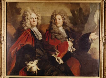 Retrato del concejal Hugues Desnots y el concejal Bouhet, elegidos en 1702