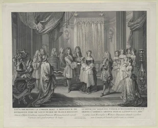 Rey de Francia Luis XIV (grabado)