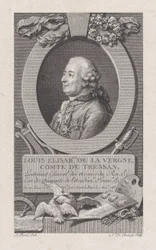 Retrato de Louis Elisabeth de La Vergne, Conde de Tressan, 1783-92