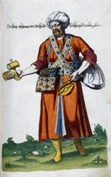 Primer trabajo europeo sobre el traje oriental, 1572