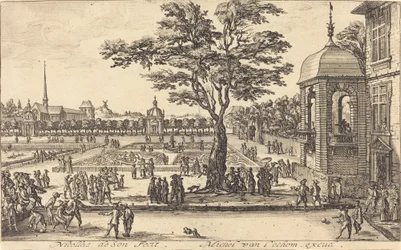 Vista de un jardín