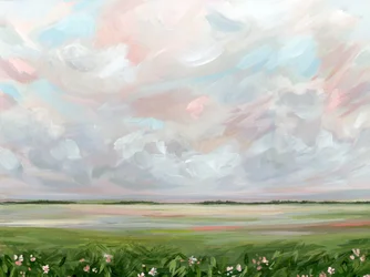 Paisaje de ensueño en tonos pastel