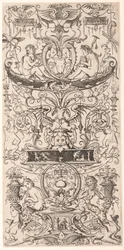Panel de ornamento inscrito "Victoria Augusta"