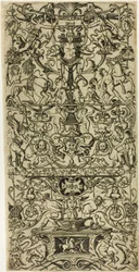 Panel de Ornamento con Marte, Dios de las Batallas
