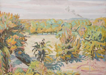 Un Jardín Visto desde la Residencia del Artista. Otoño