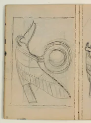 Estudios de aves, probablemente después de un modelo