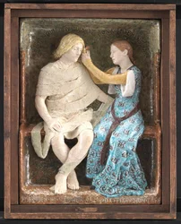 Aage y Else, pareja sentada