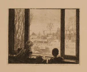 Niños en la ventana