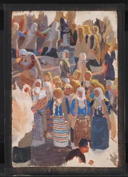 Grupos de mujeres danzantes. Megara
