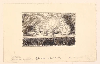 Ilustración para Strandvarslet y kirkegrimen
