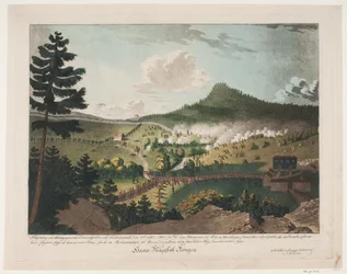 Combate en Berbyegaard en Enningdalen, cerca de Frederichshald, el 12 de septiembre de 1808