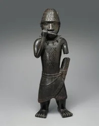 Figura de un trompetista, nigeriano, c.1504-50