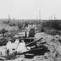 La Carretera Principal, Colina 60, Bélgica, Primera Guerra Mundial, c. 1914-c. 1918