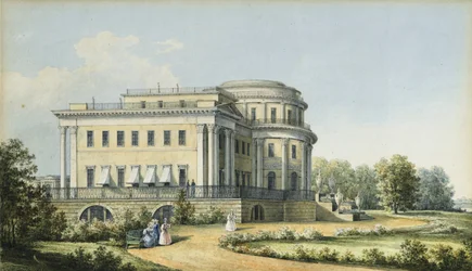 El Palacio Yelagin en San Petersburgo, 1839