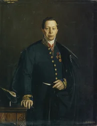 Retrato del artista Pyotr Basin 1794-1881, 1857