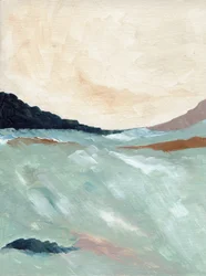 Paisaje costero abstracto