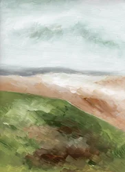 Paisaje costero abstracto