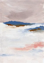 Horizonte sereno en tonos pastel