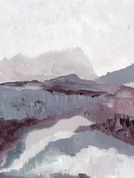 Paisaje montañoso en tonos apagados