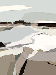 Tierra abstracta y serena