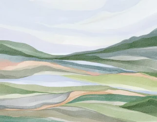 Paisaje sereno en capas
