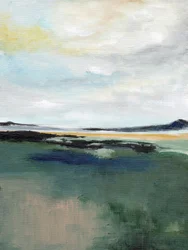 Paisaje sereno de un pantano