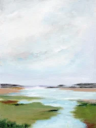 Paisaje sereno de un pantano