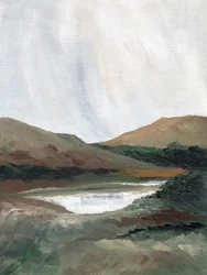 Lago sereno de montaña