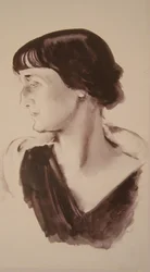 Retrato de la poetisa Anna Akhmatova 1889-1966, 1928