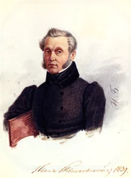 Retrato del Decembrista Iván Povalo-Shveikovsky 1787-1845, 1839