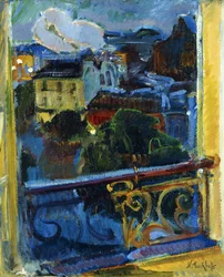 París, Montparnasse de noche, c.1905