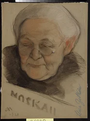 Retrato de Clara Zetkin (nee Eisneer)