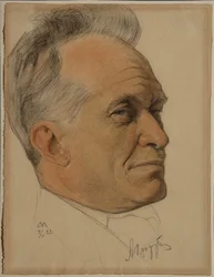 Retrato de Alexander Dmitrievich Tsiurupa 1870-1928, 1922