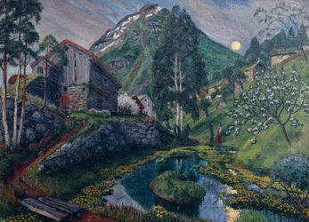 Luz de luna en el valle de Dvergs, hacia 1915 (pintura)