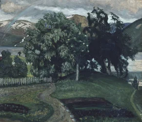 El jardín de la vicaría, antes de 1911 (pintura)
