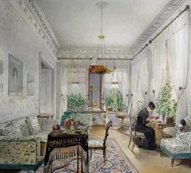 Interior de la casa Lopuchin