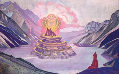 Nagarjuna Conquistador de la Serpiente, 1925