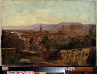 Florencia (Italia) (Florencia). Pintura de Nikolai Nikolayevich Ge (Gay) (1831-1894), óleo sobre lienzo