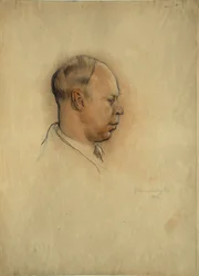 Retrato del compositor Sergei Prokofiev (1891-1953)