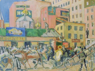 Una calle de Moscú
