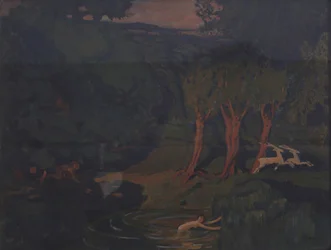 Pan y la ninfa Siringa