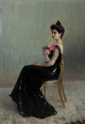 Retrato de la condesa Maria Pavlovna Abamelik-Lazareva, nacida Demidova, 1900-1901