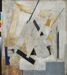 Naturaleza muerta con violín - Naturaleza muerta con violín, c.1910 (óleo sobre lienzo)
