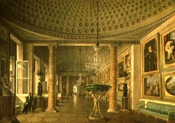 La Galería de Pinturas en el Palacio Stroganov, San Petersburgo