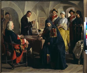 Princesa Praskovia Iousoupova (Yusupova) (1795-1820) antes de convertirse en monja. Pintura de Nicolas (Nikolai) Nevrev (1830-1904), óleo sobre lienzo